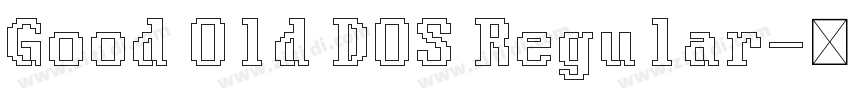Good Old DOS Regular字体转换